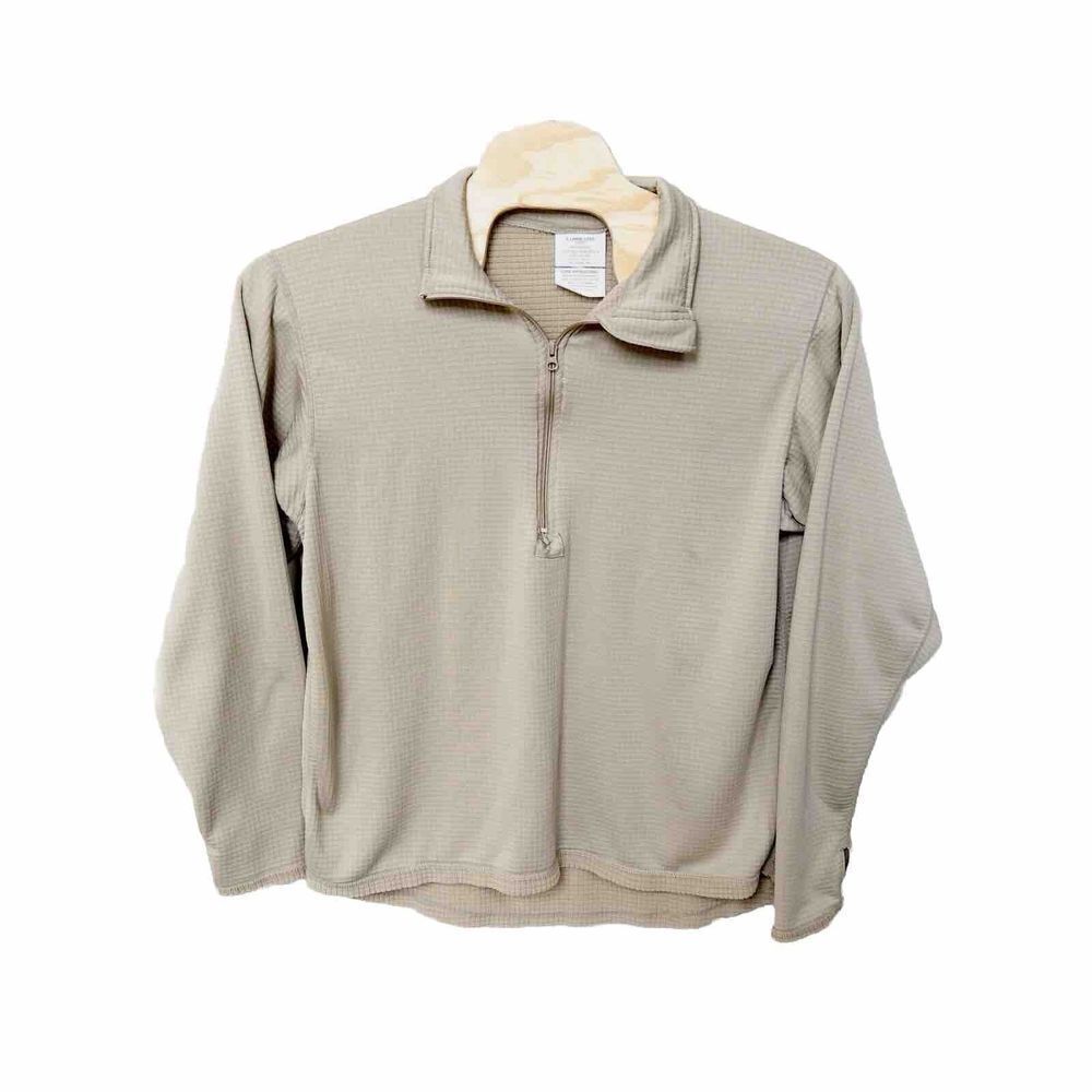 Polartec Cold‎ Weather Gen III Mens XL Long Qtr Zip Pullover.